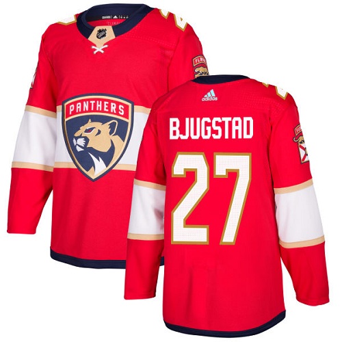 Adidas Men Florida Panthers #27 Nick Bjugstad Red Home Authentic Stitched NHL Jersey